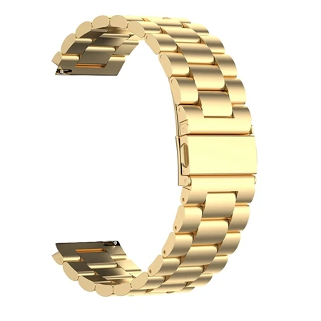 Metal gold Браслет для Amazfit Bip pace металлический ремешок из нержавеющей стали для Huami Amazfit gtr 47 42 мм ремешок на запястье gts GT2 браслет ремень - Цвет: Metal gold