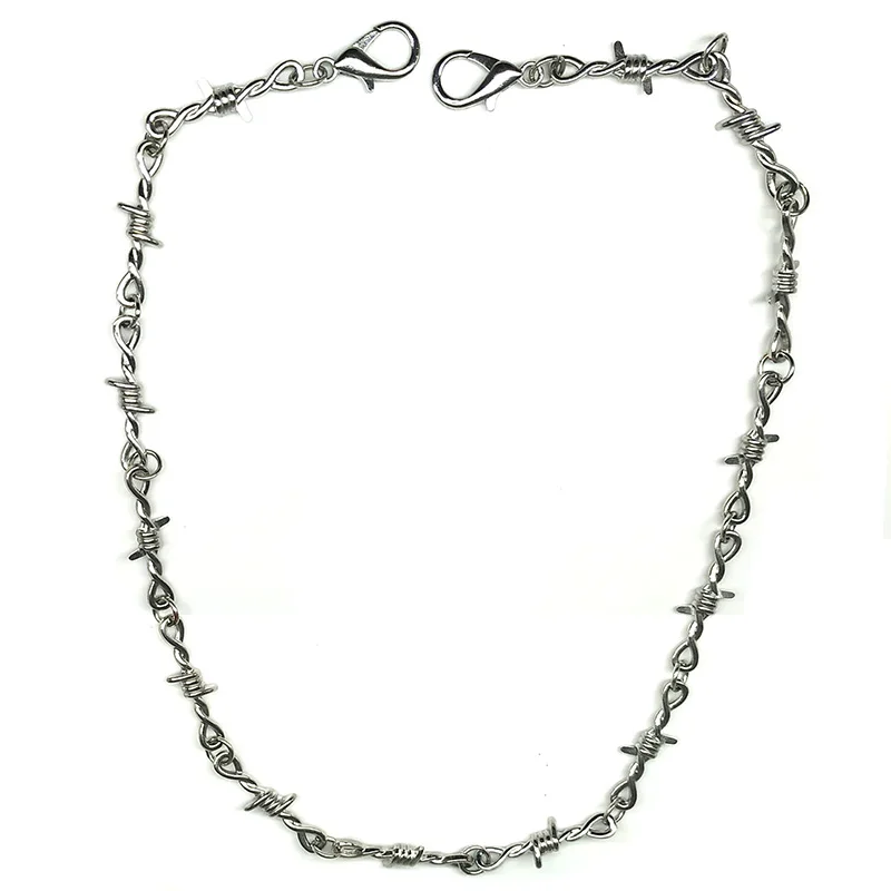 Панк Шипы железное короткое ожерелье унисекс ожерелье хип хоп модное ожерелье аксессуары уличная