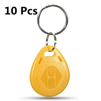 

Free 10 pcs RFID Tags ID Key 125khz Reader RFID Tag Proximity ID Token Keyring 125Khz Sensor Key ID Keychain Access Tag label