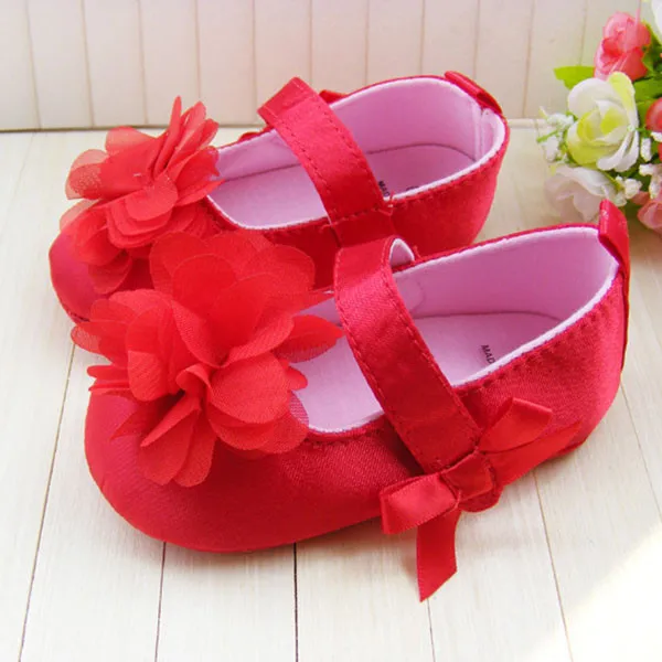 18 стилей обувь для маленьких девочек; обувь для малышей с цветочным принтом на мягкой подошве для младенцев - Цвет: WX036R