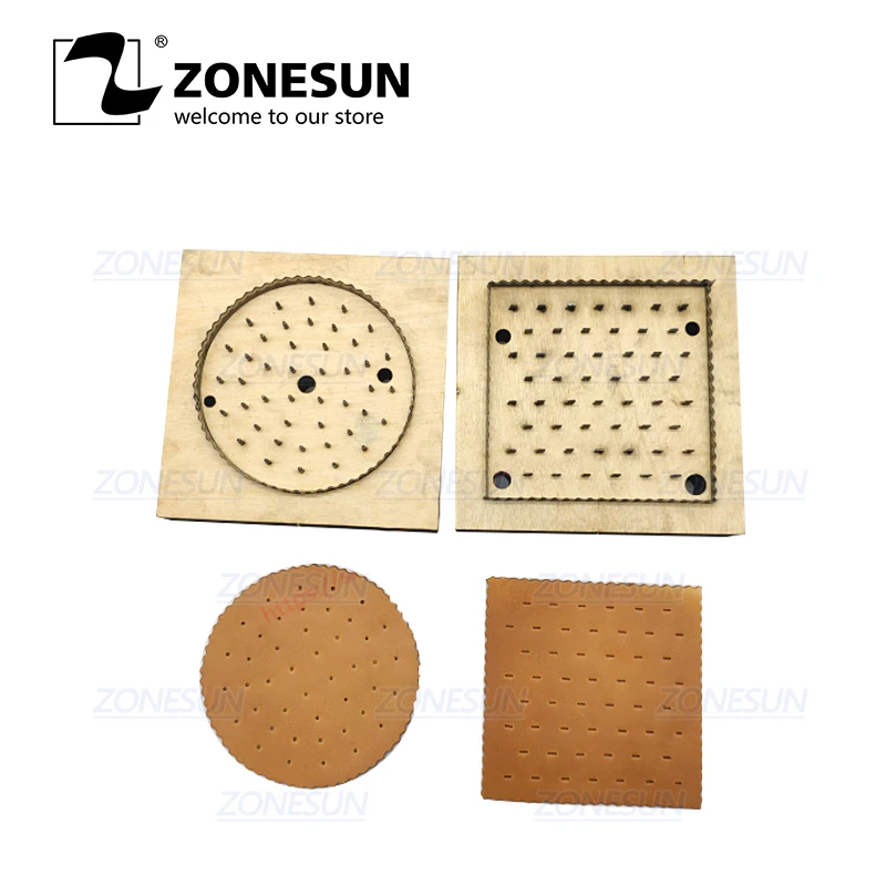 

ZONESUN Leather Round Cup Mat Flower Customized Leather Cutting Die Handicraft Tool Punch Cutter Mold Diy Paper Laser Knife