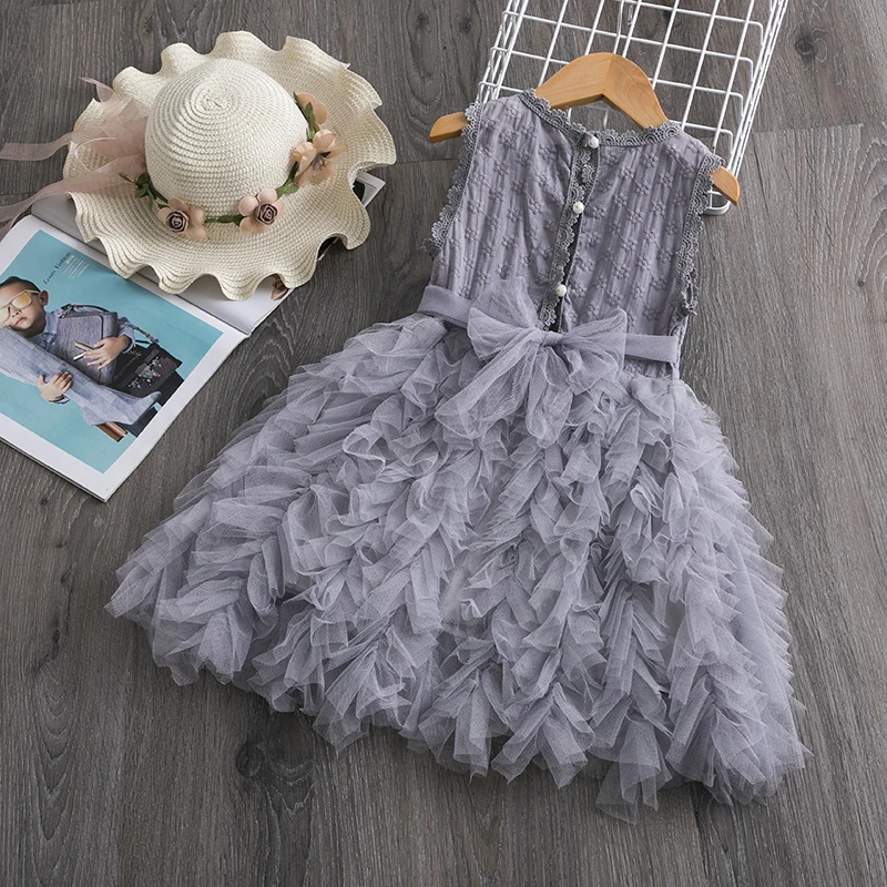 Сказочное летнее платье принцессы для девочек; нарядная одежда; Детский костюм; детское платье; платье для первого причастия; Одежда для девочек; Размер 8T - Цвет: 1-5