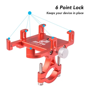 

Bike Phone Mount Universal Adjustable Bicycle Cell Phone GPS Mount Holder Bracket Cradle Clamp 360 Degree Rotating