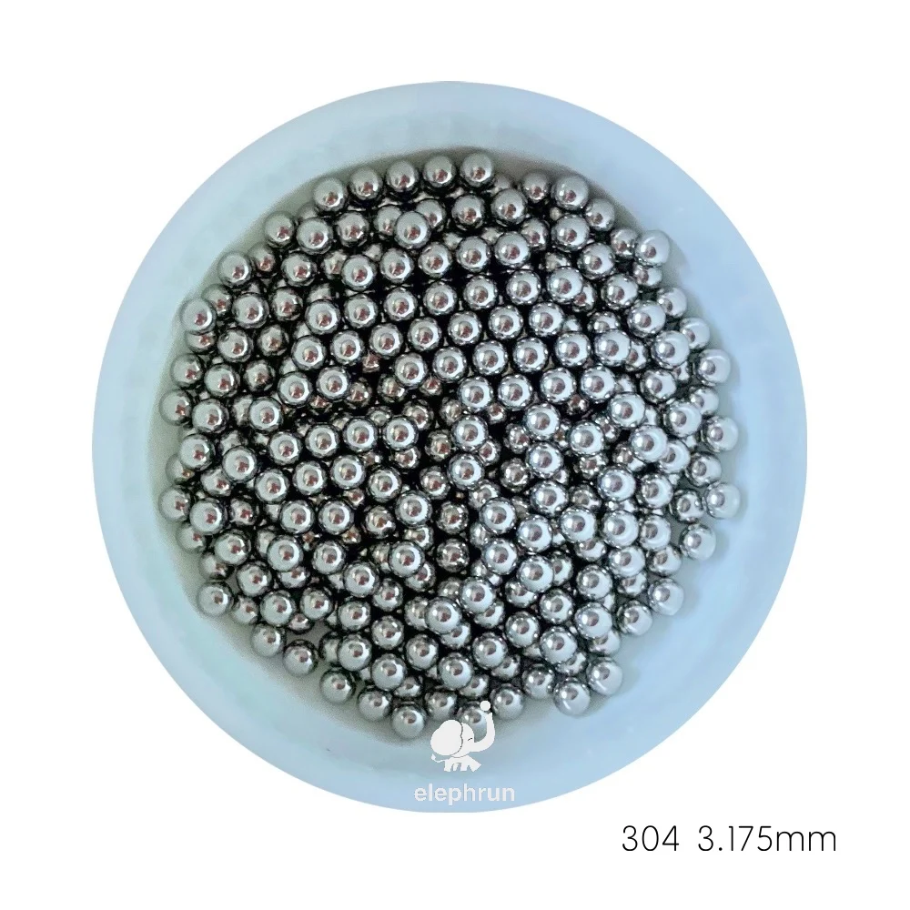 

3.175mm ( 1/8'' ) AISI304 Stainless Steel Ball Grade 100 High Precision Solid Bearing Balls