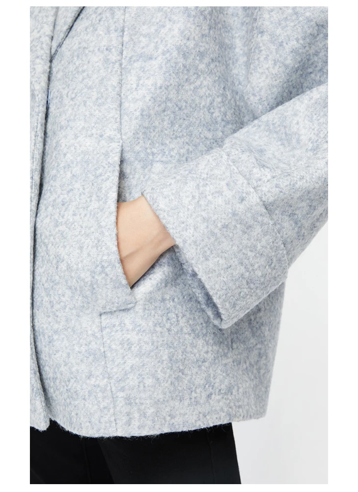 ONLY Autumn Winter ONLY Winter Loose Fit Woolen Coat | 11946T501