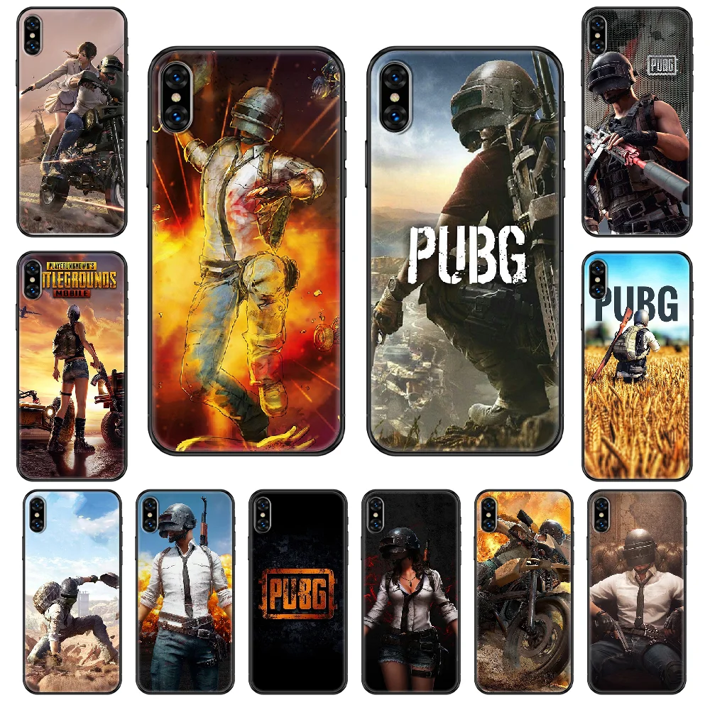 Чехол для телефона PUBG iphone 4 4s 5 5S SE 5C 6 6S 7 8 plus X XS XR 11 PRO MAX 2020 black art funda painting prime |