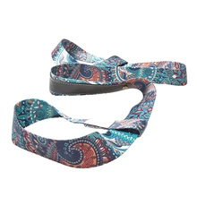 Коврик для йоги, ремень с принтом, портативный, удобный, моющийся, плечевой ремень для переноски, для фитнеса, тренажерного зала, Аксессуары для йоги