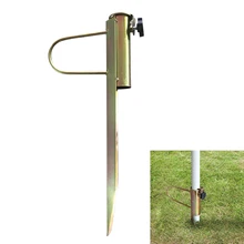 Patio Umbrella Base Stand Outdoor Garden Parasol Ground Spike Holder Anchor Fit Most Umbrella Poles