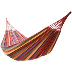 Hamac de Camping en toile, équipement de plein air, parc d'intérieur, dortoir de loisirs, balançoire, simple, élargi, envoyer un hamac à corde 