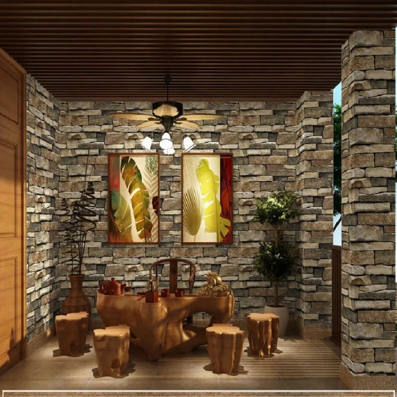 Самоклеящиеся 3D-обои с имитацией кирпичной структуры ПВХ водонепроницаемые обои