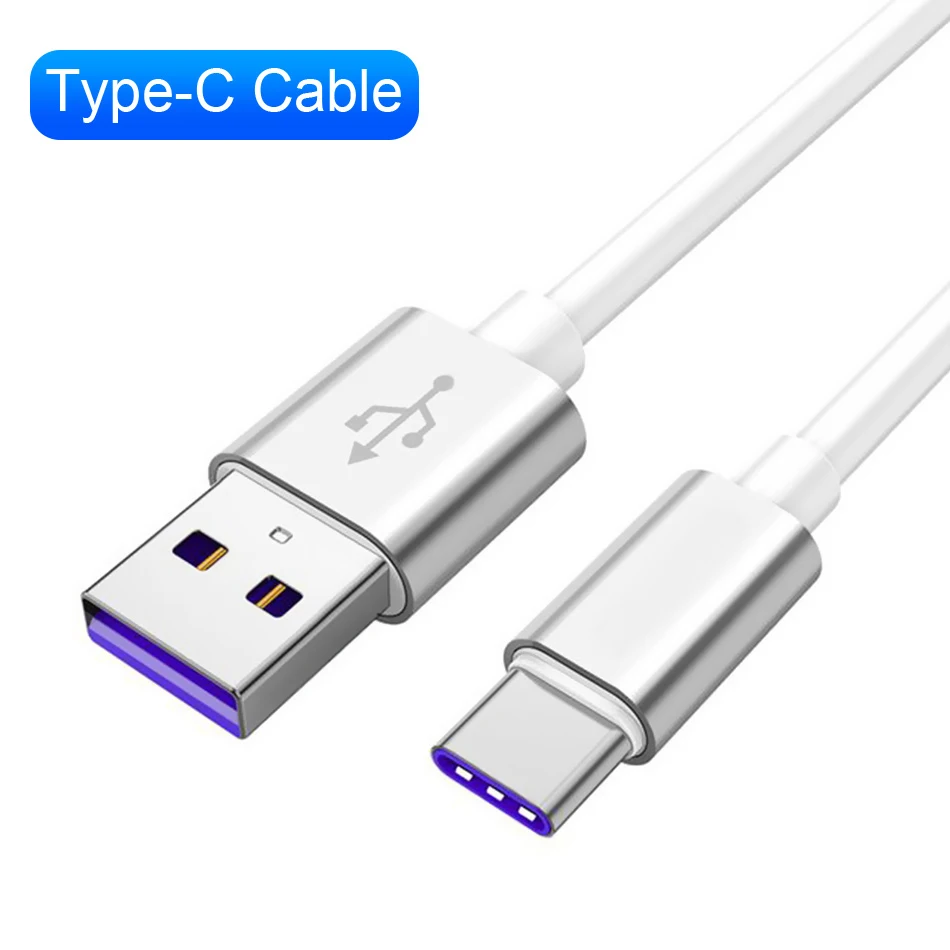 5А супер быстрый USB C кабель для huawei P30 P20 Lite Xiaomi Mi 9 Быстрая зарядка 3,0 usb type C зарядный кабель для samsung S8 S10 S9 - Цвет: Серебристый