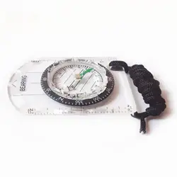Map Scale Measuring Compass Portable Multi-functional Compass Outdoor Survival Tool Outdoor Hiking Camping Survival Guiding Tool