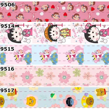 

New 50 Yards Fantastic Random Elements Printed Grosgrain,satin Ribbons Free Shipping Hair Accessories