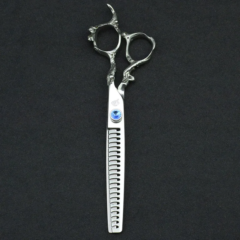7 inch Pet Dogs Gromming Scissors Thinning Shears Sharp Edge Animals Cat Hair Thinning Scissors Barbers Cutting Tools