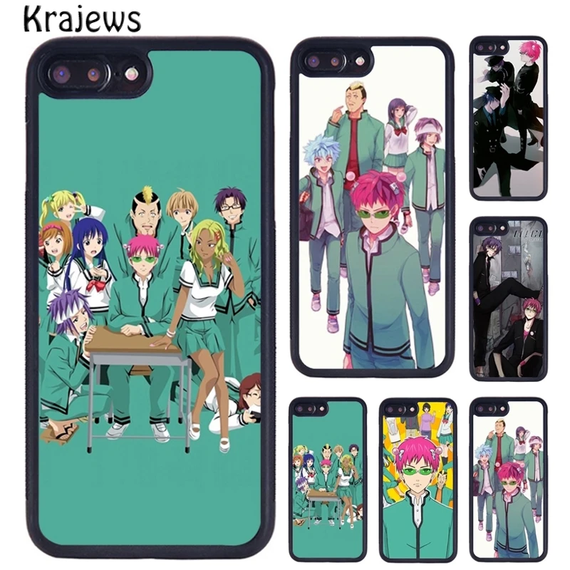 Чехол krajew Saiki Kusuo No Psi Nan для телефона iPhone 5 6S 7 8 plus 11 12 13 Pro X XR XS Max Samsung Galaxy S8 S9 S10 |