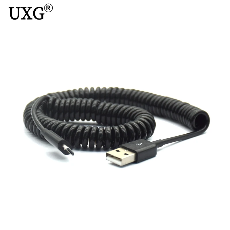 USB 2 0 на микро кабель для передачи данных Спиральный 5 контактный адаптер цифровой