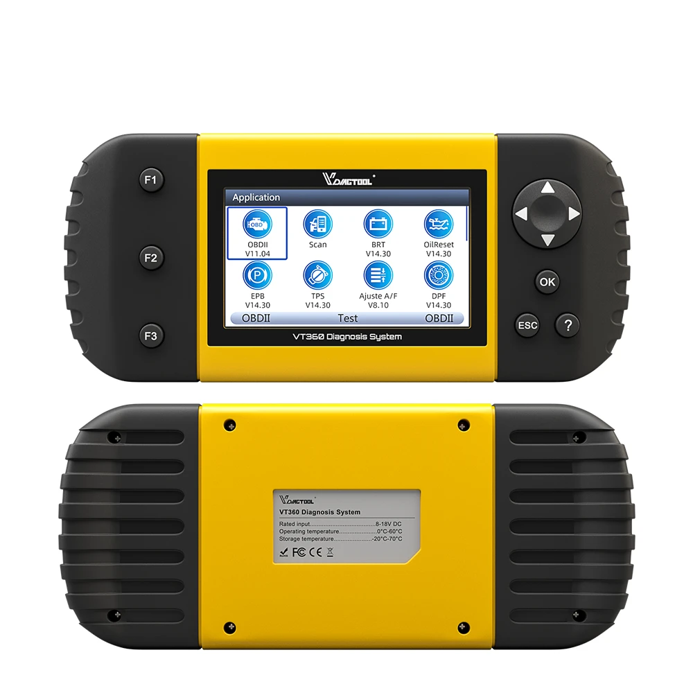 VDIAGTOOL VT360 OBDII автомобиля диагностический инструмент ABS подушка безопасности для SAS