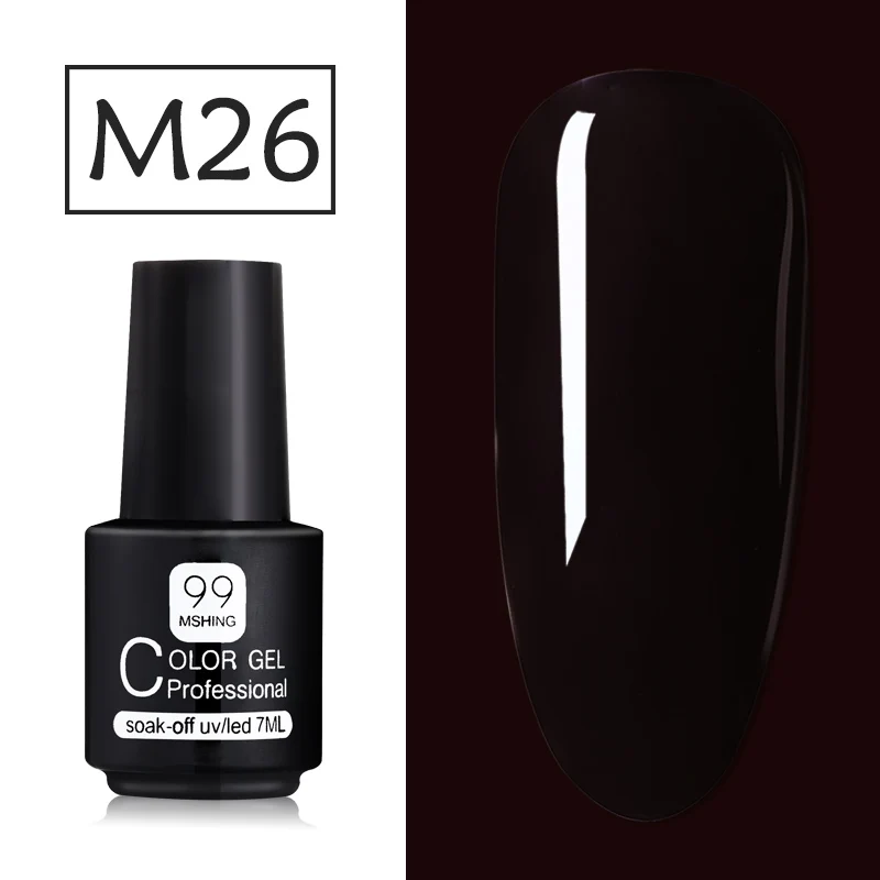 M26 Mshing99 набор гель-лаков все для маникюра Полупостоянный Vernis верхнее покрытие УФ светодиодный Гель-лак замочить от ногтей художественный Гель-лак для ногтей - Цвет: M26