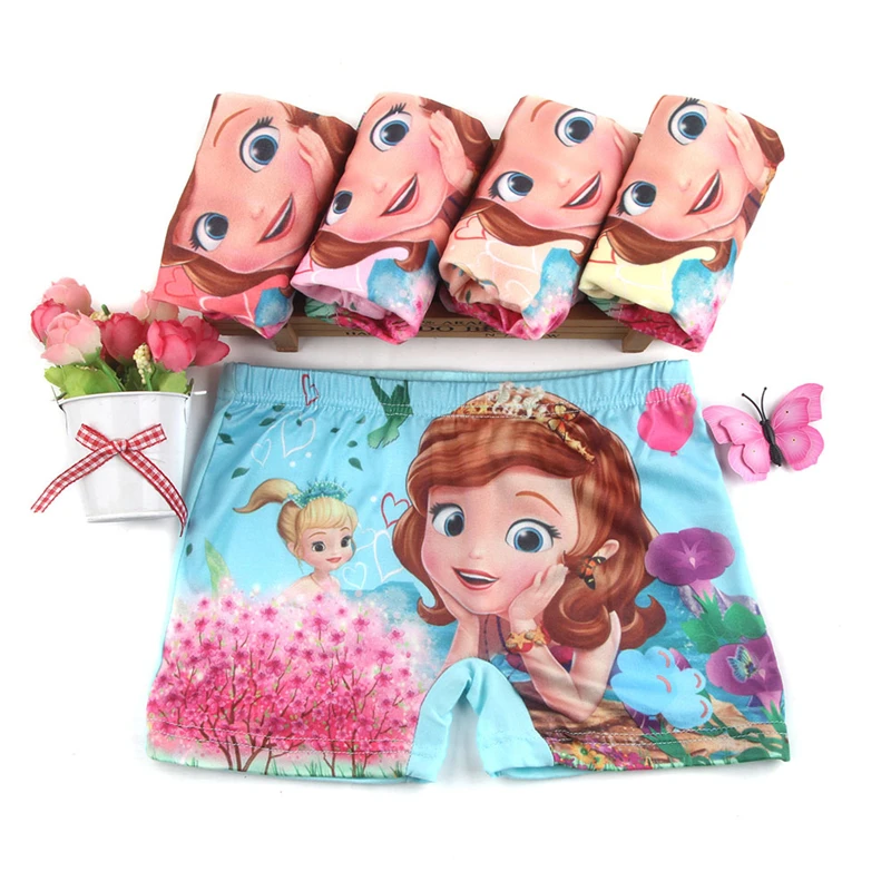 

5Pcs/Lot Cotton Panties 2019 Cartoon Girls Underwear Cute Princess Sophia Infant Boxers Briefs Shorts Children Underwear 2-10T