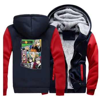 

Boku No Hero Academia Winter Jacket Men Fleece Thich Fleece Warm Mens Jackets And Coats Japan Anime Hoodie Sweatshirt Sportswear
