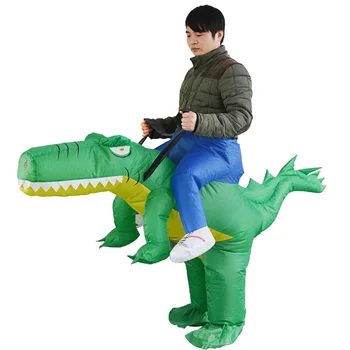 

Adult Unisex Inflatable Crocodile Animal Costume Halloween Party Carnival Cospaly Costume for Men Women Clothes Clothing Wear