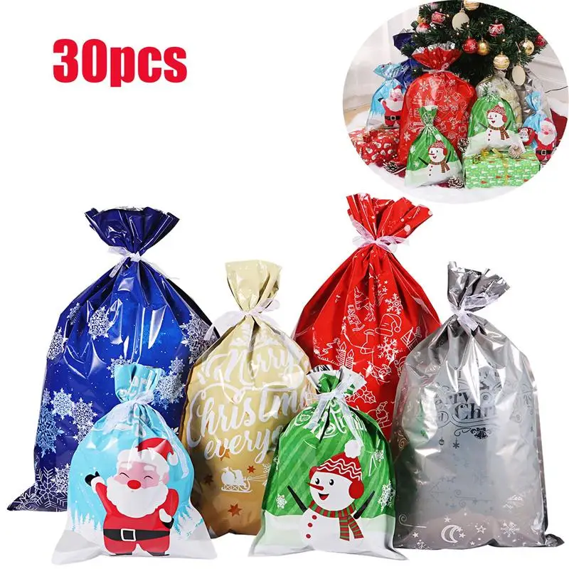 30 шт. подарочные сумки на шнурке для рождественской вечеринки свадебной детей |