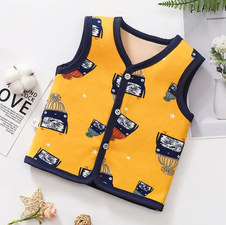 style 1 Детский бархатный жилет для мальчиков, весна-осень, шерсть, модный детский жилет для девочек, одежда для малышей, детские топы, куртки - Цвет: style 1