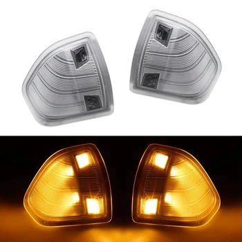 

1Pair Side Mirror Turn Signal Light Left and Right Lamps Clear Cover Lens for 2010-2018 D-o-d-g-e Ram 1500 2500 3500 4500 5500 6