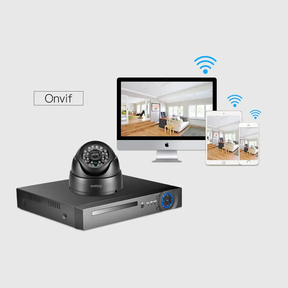 AZISHN H.265, 3MP, 1080 P, IP камера, аудио запись, купольная, для помещений, обнаружение движения, ONVIF, CCTV, камера видеонаблюдения, 48 В, PoE, опционально