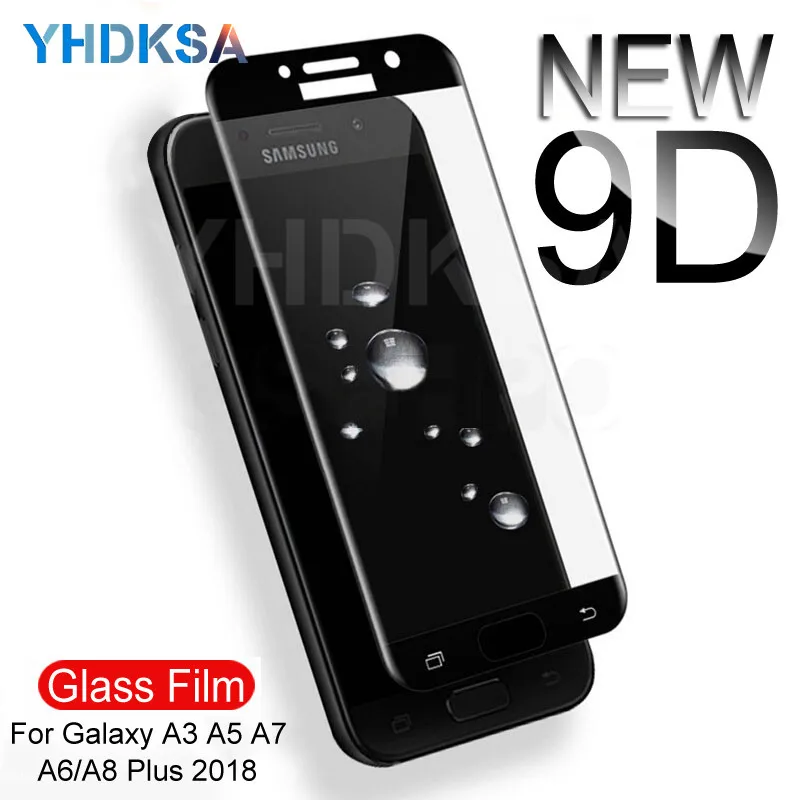 9D Защитное стекло для samsung Galaxy A3 A5 A7 samsung J3 J5 J7 S7 ...