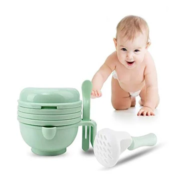 

2020 New Baby Food Dishes Grinding Bowl Kit Infants Handmade Manual Plate Cooking Tools