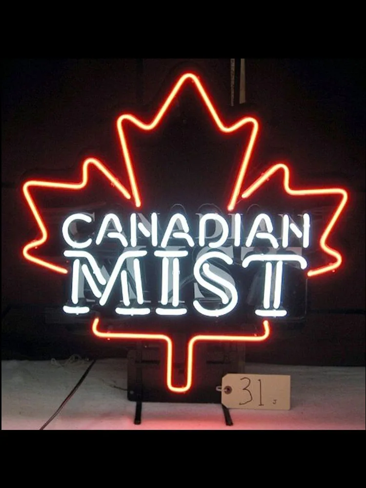 Неоновая вывеска для организаций и магазинов Canadia туман виски пивной бар дисплей