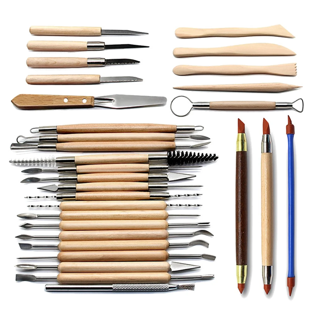 30 Piece/Set Clay Sculpture Tool Pottery Clay Carving Knife