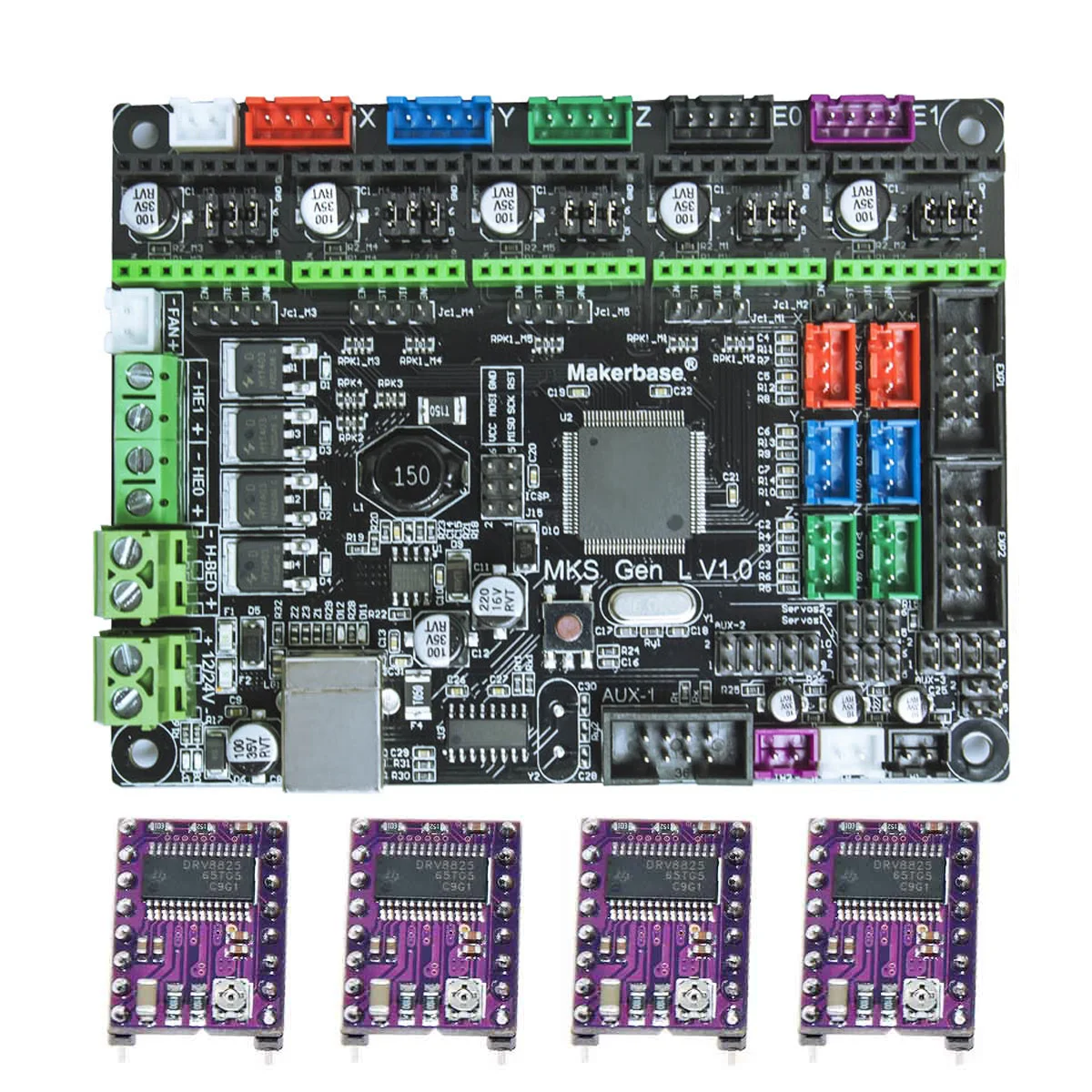 SIMAX3D 3d принтер материнская плата MKS Gen L V1.0 контроллер материнская плата для DIY 3d принтер аксессуары