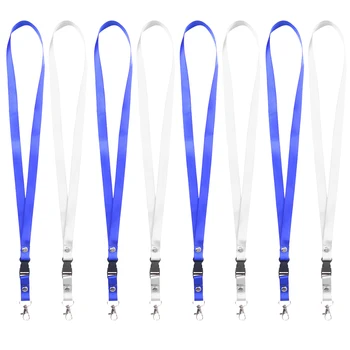 

8PCS Card Holder Lanyard Portable Practica Universal Neck Strap Lanyards with Clip Neck Lanyards for ID Holder Cards Badges