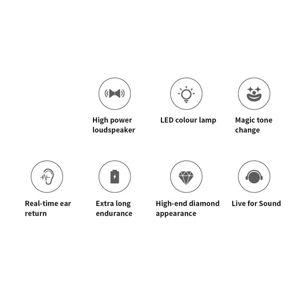 K7 Mobile Phone K Song Microphone Wireless Microphone Multi-Function Dual Speaker Private Mode Portable Smart Microphone