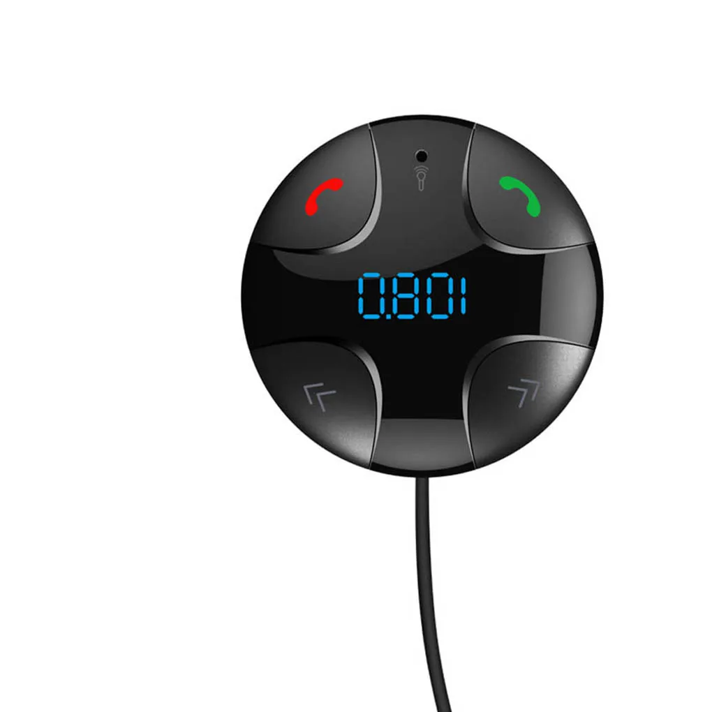 Беспроводной Bluetooth 4,2 Handsfree автомобильный комплект fm-передатчик Автомобильный MP3-плеер двойной USB зарядное устройство