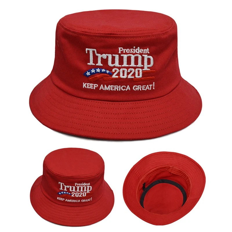 2020 new Trump embroidery fisherman hat unisex fashion street bucket hat red white Gorras fisherman hats