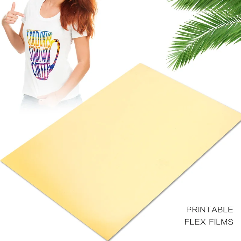Light Color Painting Paper Heat Transfer Paper T-Shirt A4 Gold Diy Picture Iron on Paper Textiles T-Shirt Print Paper Creative