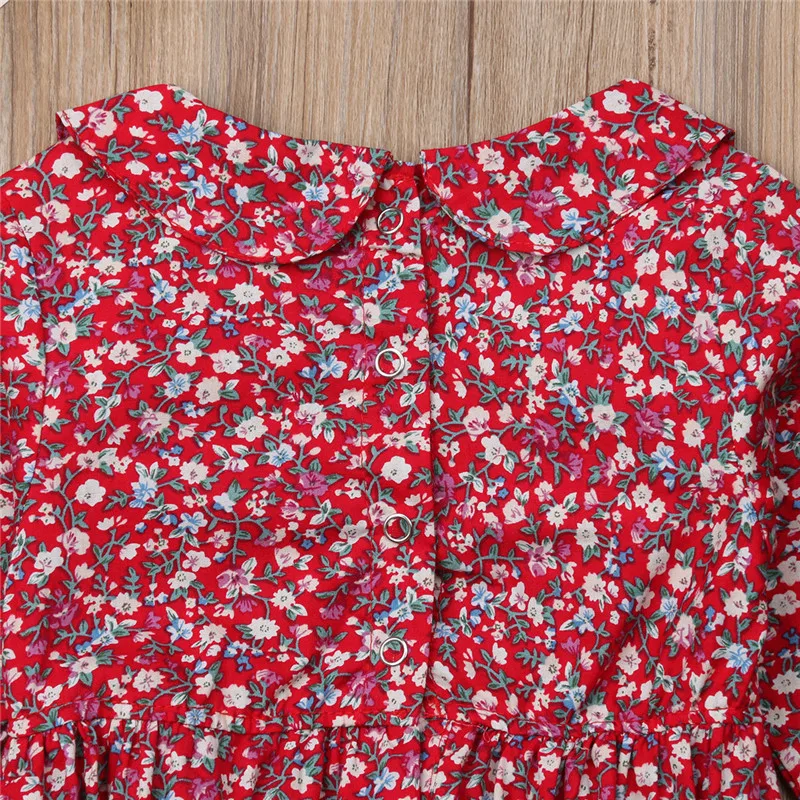 Pretty Newborn Infant Baby Girl Clothes Princess Collar Jumpsuit Body Suit Floral Cute Long Sleeve Clothes Baby 0-24M Rompers