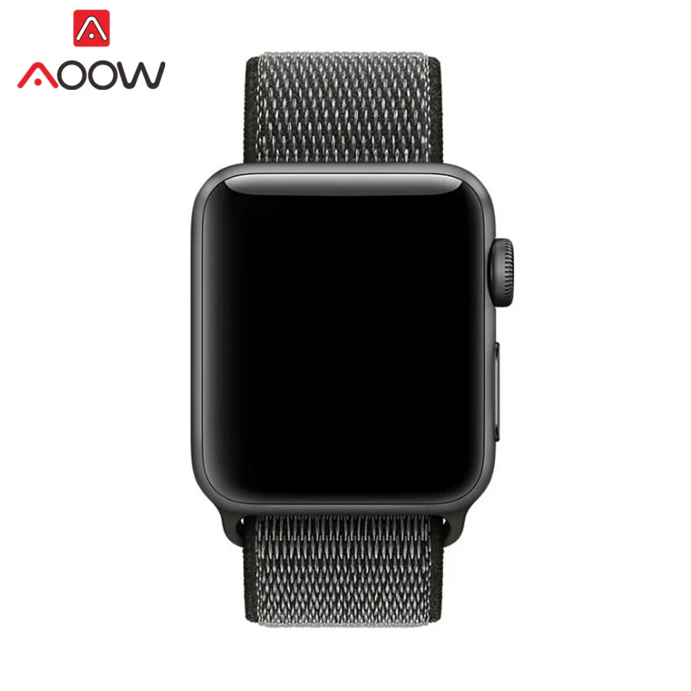 Цветной нейлоновый ремешок для часов Apple Watch 38 мм 42 мм 40 мм 44 мм тканый холщовый ремешок на липучке браслет для часов iwatch 1 2 3 4