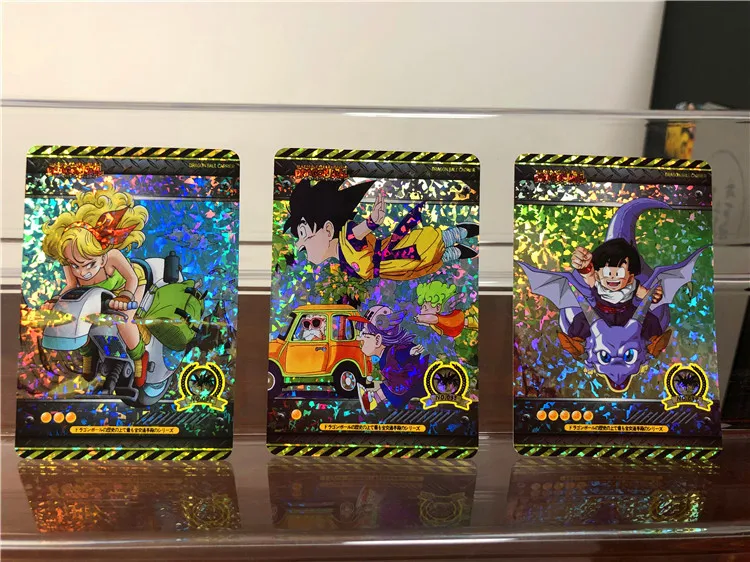 

18pcs Dragon Ball Super Super Instinct Goku Jiren Action Toy Character Commemorative Edition Game Flash Card Collection Card