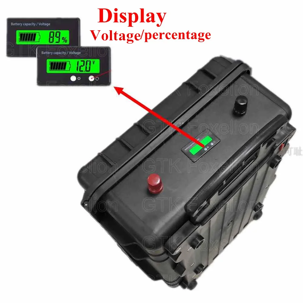 24V 180ah 200AH 250ah 300Ah Аккумулятор lifepo4 пакет литиевый LFP Солнечный BMS RV EV инвертор IP67 корпус UPS наружная мощность+ 20A зарядное устройство