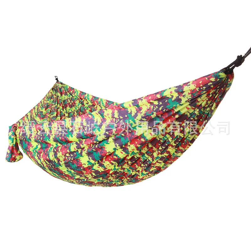

Lengthened Widened 3 People 300 * 200nylon Lightweight Parachute Cloth Hammock Camouflage Nylon Camping Hanging
