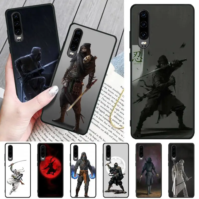 

LJHYDFCNB The samurai Ninja Coque Shell Phone Case For Huawei P8 lite 2017 P9 P10 20Pro Lite Pro P30lite P Smart 2019