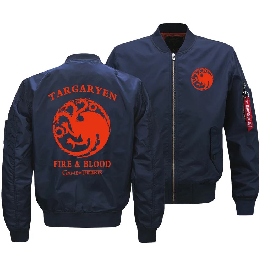 Стиль мужская повседневная куртка мощная игровая Толстовка Targaryen Европа и Америка ВВС куртка мужская