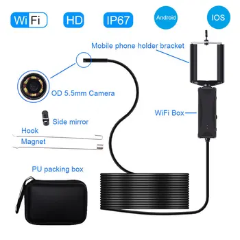 

Endoscope USB Endoscope Practical Durable 5.5mm IP67 Real-Time Video Computers Photos Ear Spoon Borescope Mobile Phones