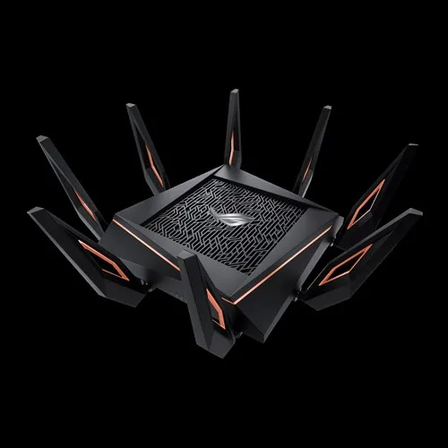 Игровой роутер ASUS тройной Wi Fi с 5 дюймовым дисплеем четырехъядерным процессором 10