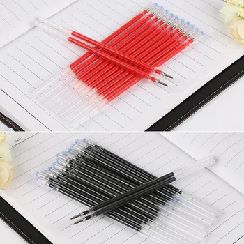 

20Pcs Gel Pen Core Transparent Rod For Pens Black Red Pen Stationery Student Supplies