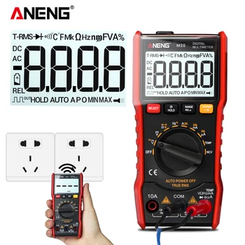 

ANENG M20 Digital Multimeter Professional 6000 Count AC DC True-RMS Multimeter ESR Tester Voltage Current Meter With Flashlight